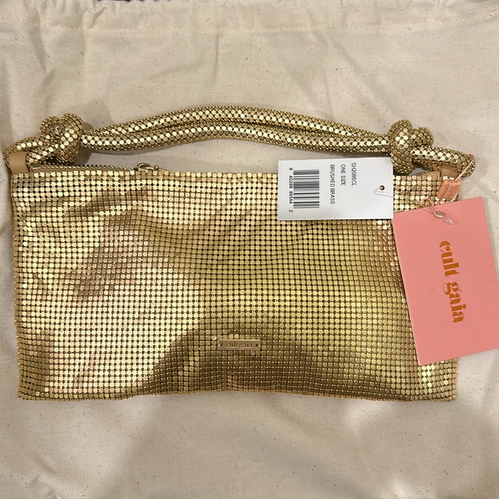 cult gaia Gold Mesh Shoulder Bag - Picture 4 of 5